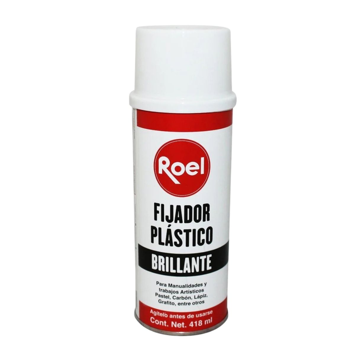 Fijador Plastico Efecto Brillante 418ml Roel Manualidades