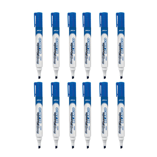 12 Marcador Pizarron A-ink Colores Punta Cincel Plumon