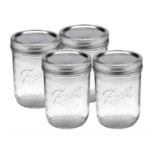Mason Jars Ball 16oz Boca Ancha Vidrio 4 Pack Tapa Frasco