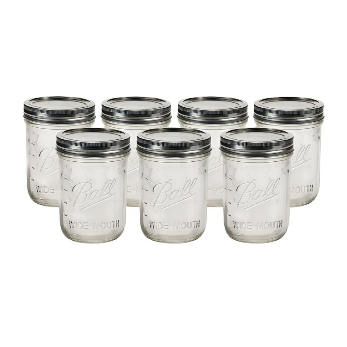 Mason Jars Ball 16oz Boca Ancha Vidrio 8 Pack Tapa Frasco