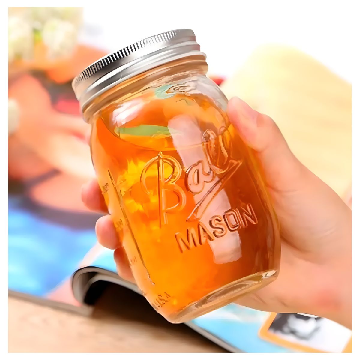 24pz Frasco Mason Jars Ball 16oz 473ml Boca Regular Vidrio