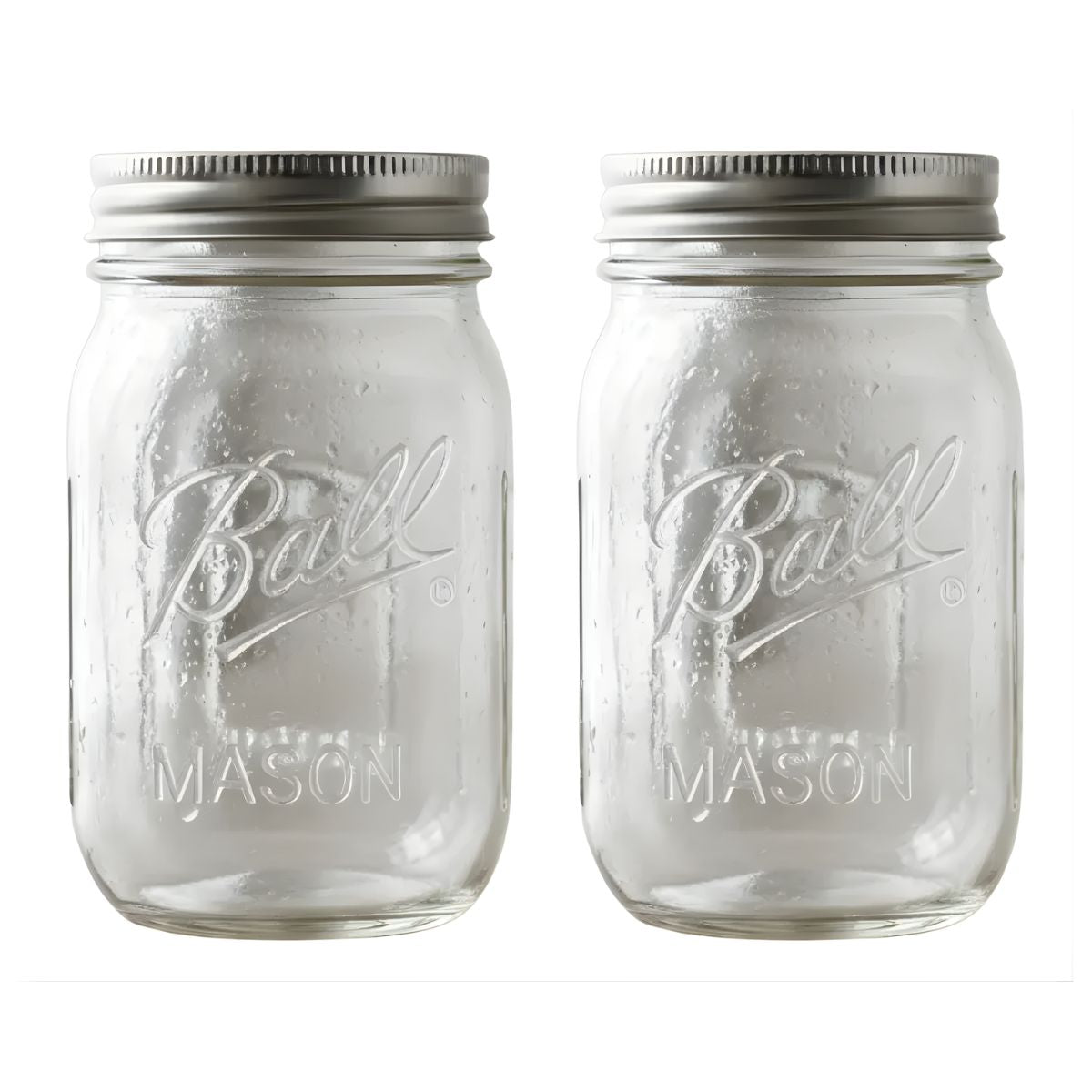 2pz Frasco Mason Jars Ball 16oz 473ml Boca Regular Vidrio