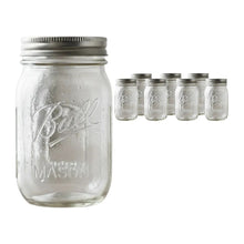 8pz Frasco Mason Jars Ball 16oz 473ml Boca Regular Vidrio