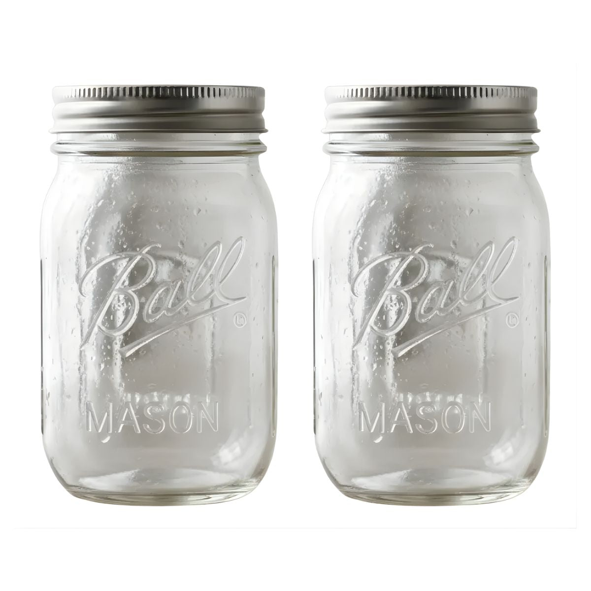 2pz Frasco Mason Jars Ball 16oz 473ml Boca Regular Vidrio Ball