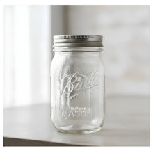 2pz Frasco Mason Jars Ball 16oz 473ml Boca Regular Vidrio Ball