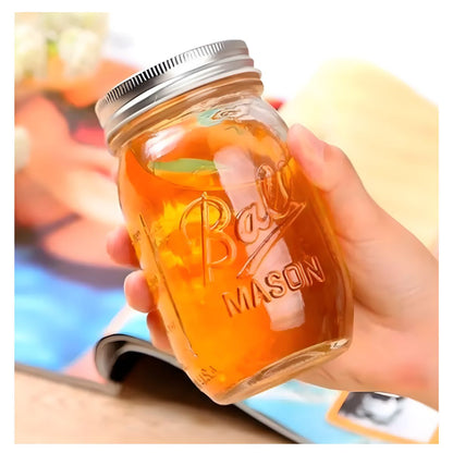 2pz Frasco Mason Jars Ball 16oz 473ml Boca Regular Vidrio Ball