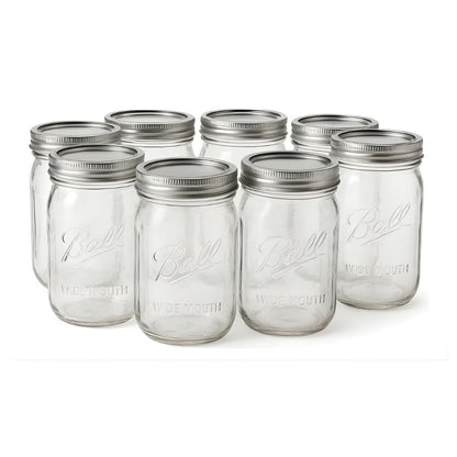 Frasco Vidrio Mason Jar Ball 32 Oz Boca Ancha Original 8pz Ball
