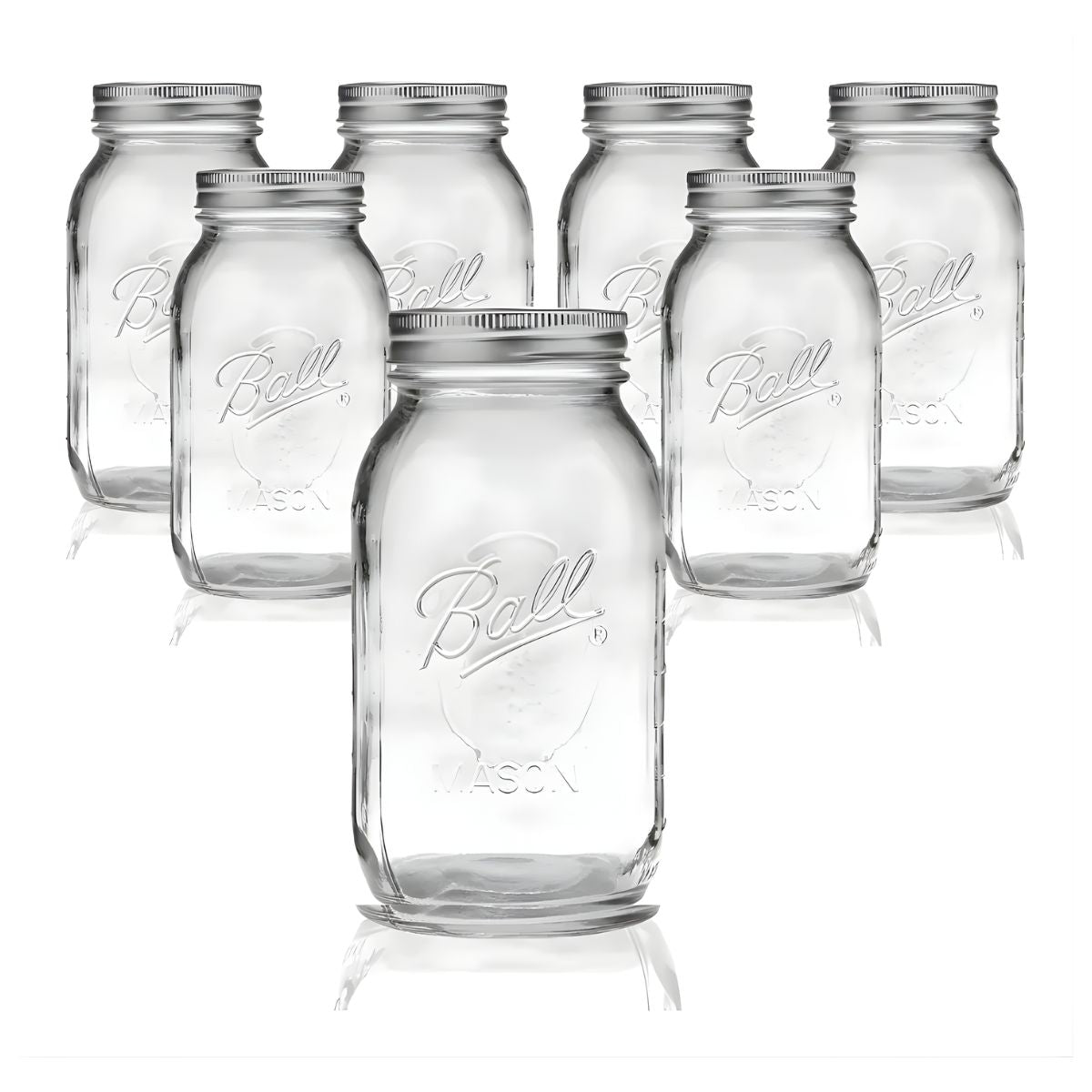 8pz Frasco Mason Jars Ball Vidrio Boca Regular 32oz Original
