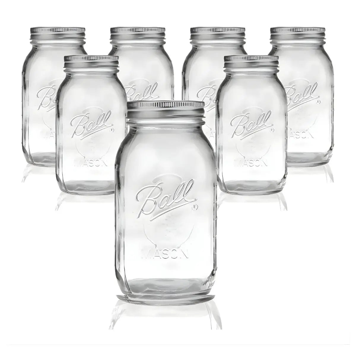 8 Mason Jars Ball 32 Oz Boca Regular Pieza - Coveme