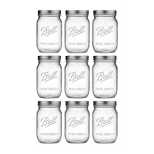 Frasco Vidrio Mason Jar Ball 64 Oz Boca Ancha Original 8pz