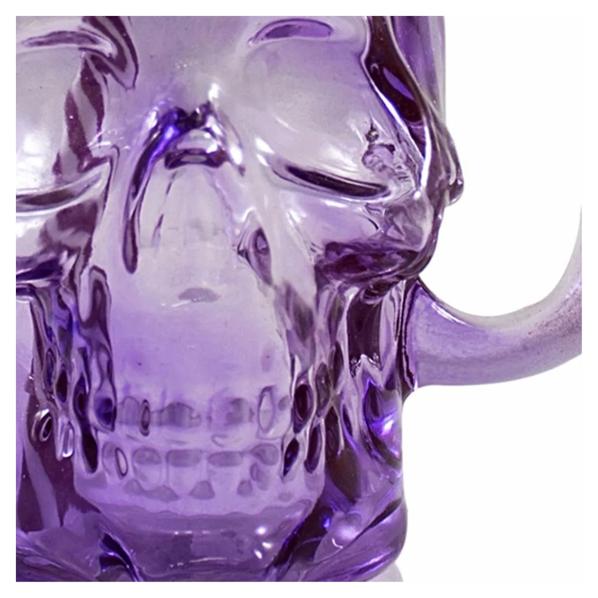3pz Tarros Calavera Vaso Frasco Vidrio Mason Jars Cerveza Color Morado