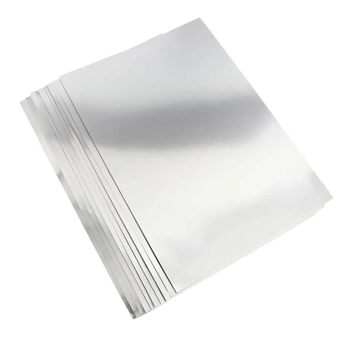Cartulina Metálica Plata 10 Hojas Euromac - Arpapel