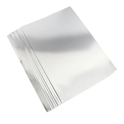 Cartulina Metálica Plata 10 Hojas Euromac - Arpapel