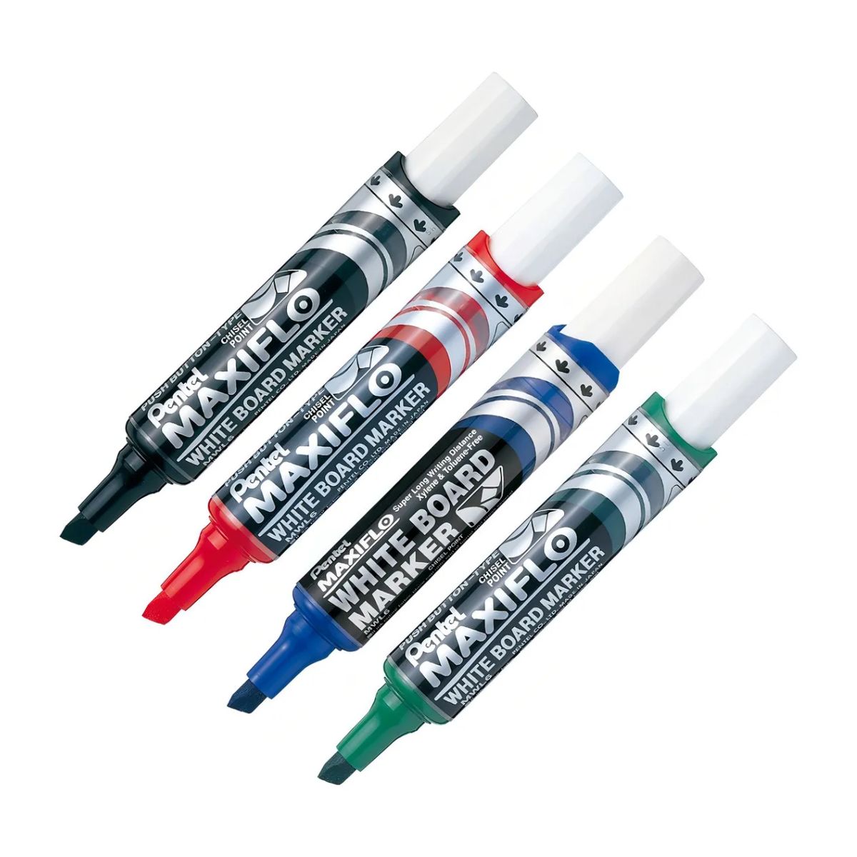 4 Marcadores Pizarron Blanco Pentel Maxifilo