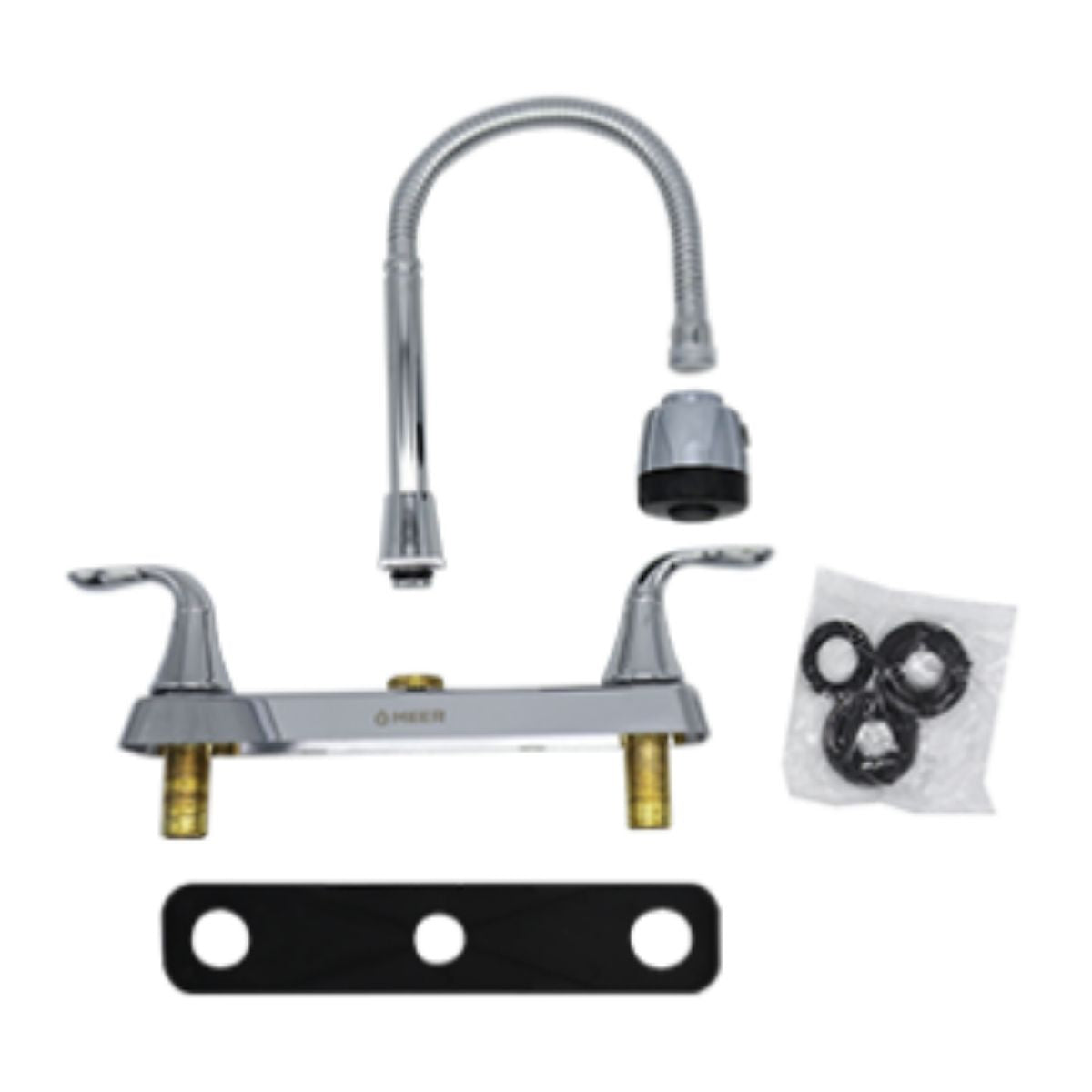 Mezcladora Flexible Fregadero Meer Cromada