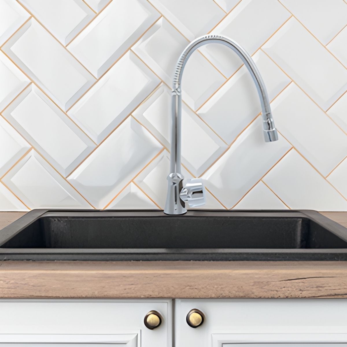 Llave Flexible Fregadero Meer Monomando Cromada