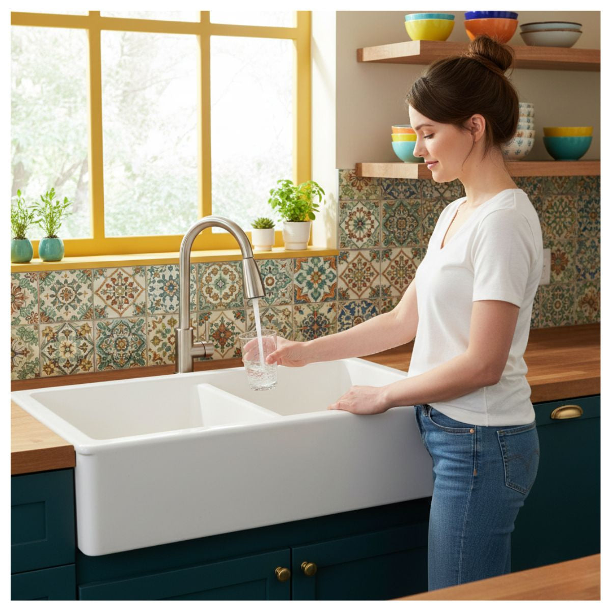 Meer Mezcladora Monomando Flexible Fregadero Zinc Cromada