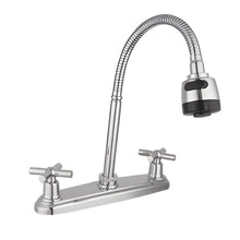 Meer Mezcladora Flexible Fregadero Balance Zinc Cromada 6PZ - CNX - vista lateral