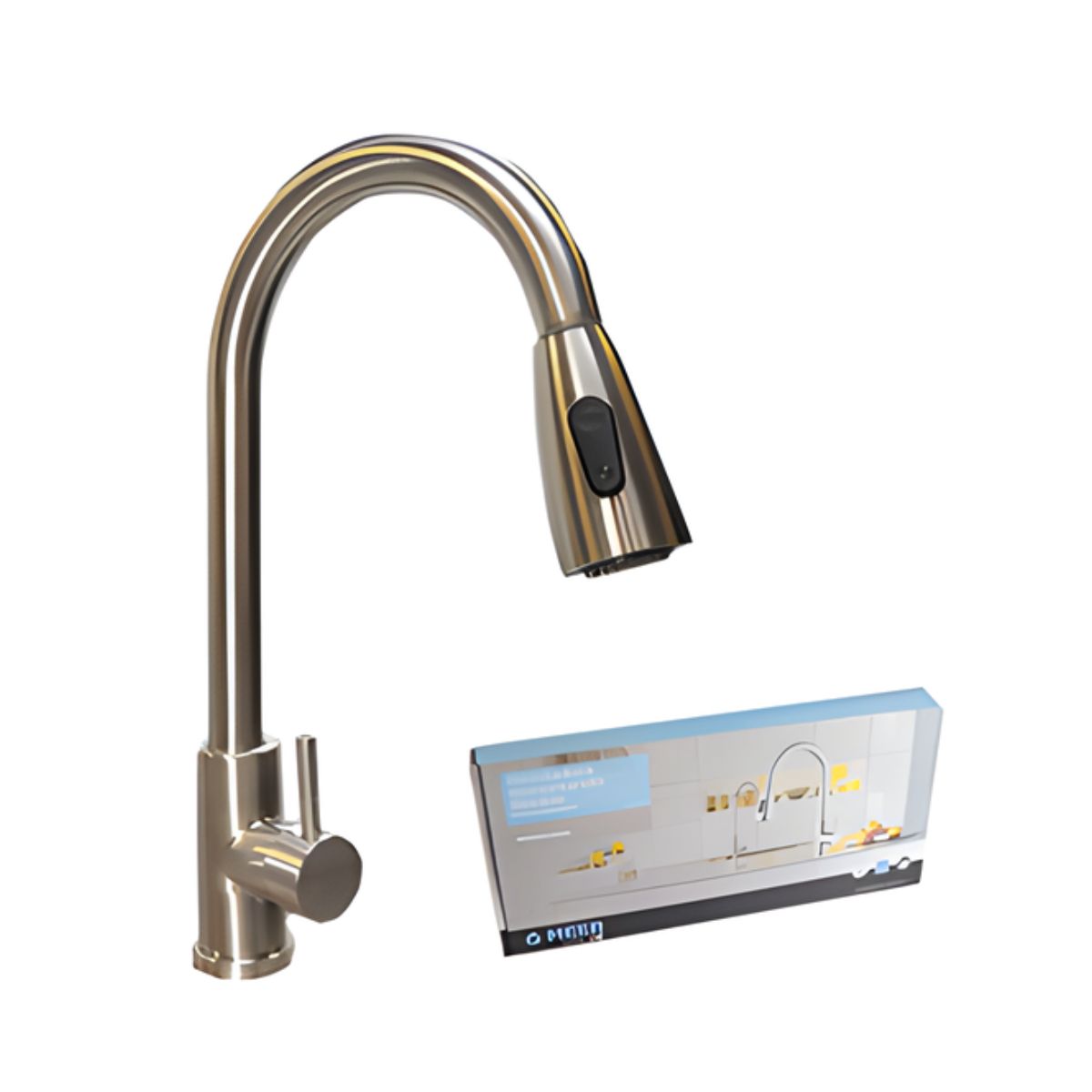 Meer Mezcladora Monomando Flexible Fregadero Zinc Cromada