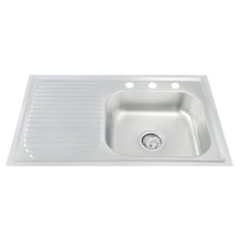 Meer Tarja Sencilla Sobreponer Escurridero Izquierdo 80×50×15 Calibre 14 MASTER 5PZ - CNX - detalle