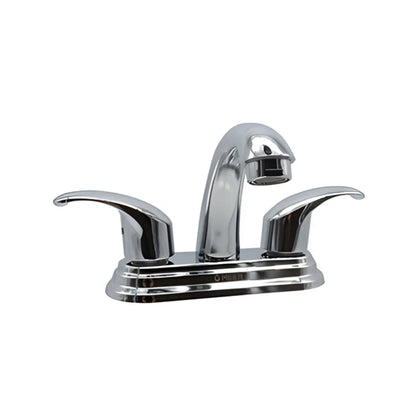 Mezcladora Lavabo Meer Color Plateado 4" Cuerpo de Laton - CNX - vista lateral