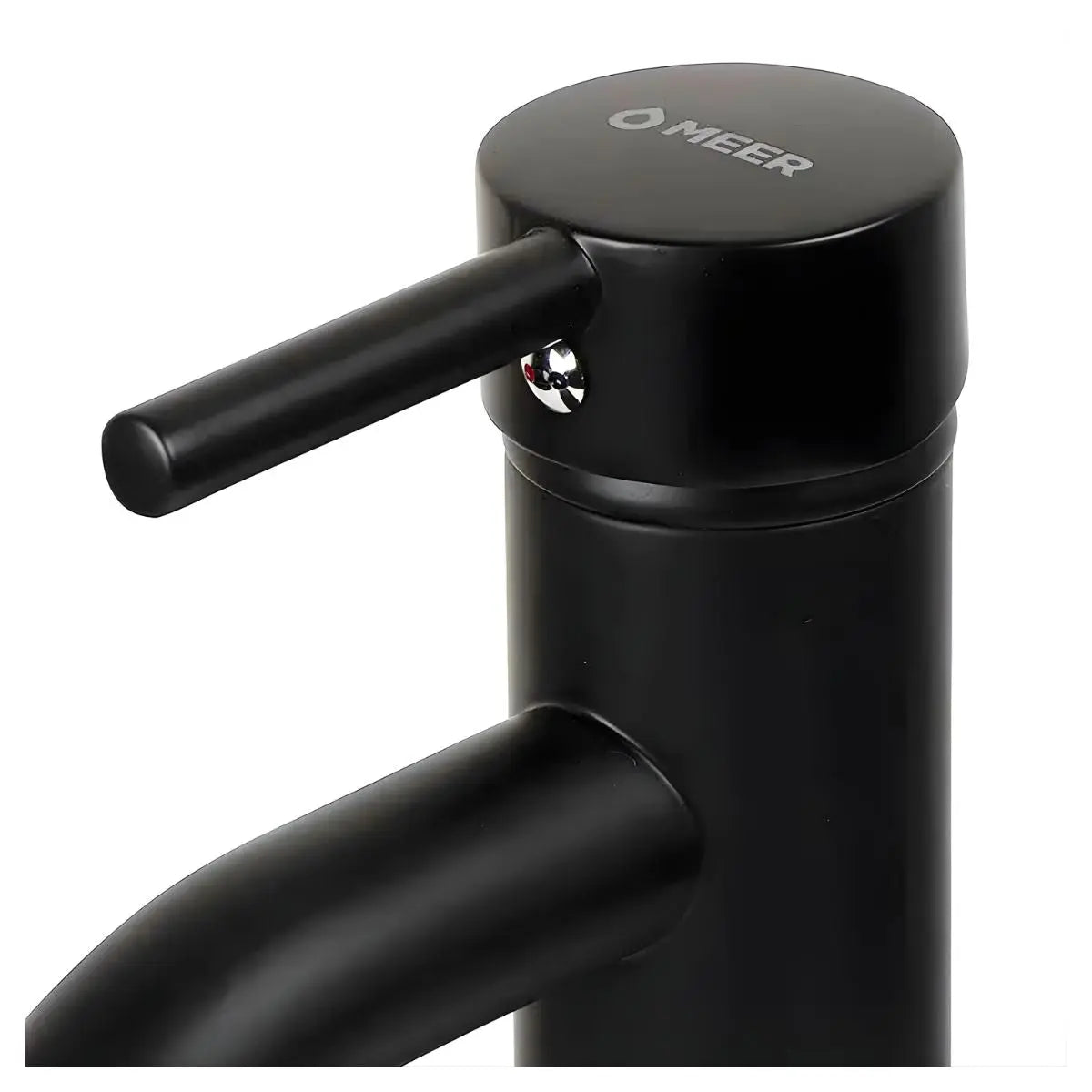Mezcladora Monomando Lavabo Meer Laton Negro Mate 6PZ - CNX - detalle