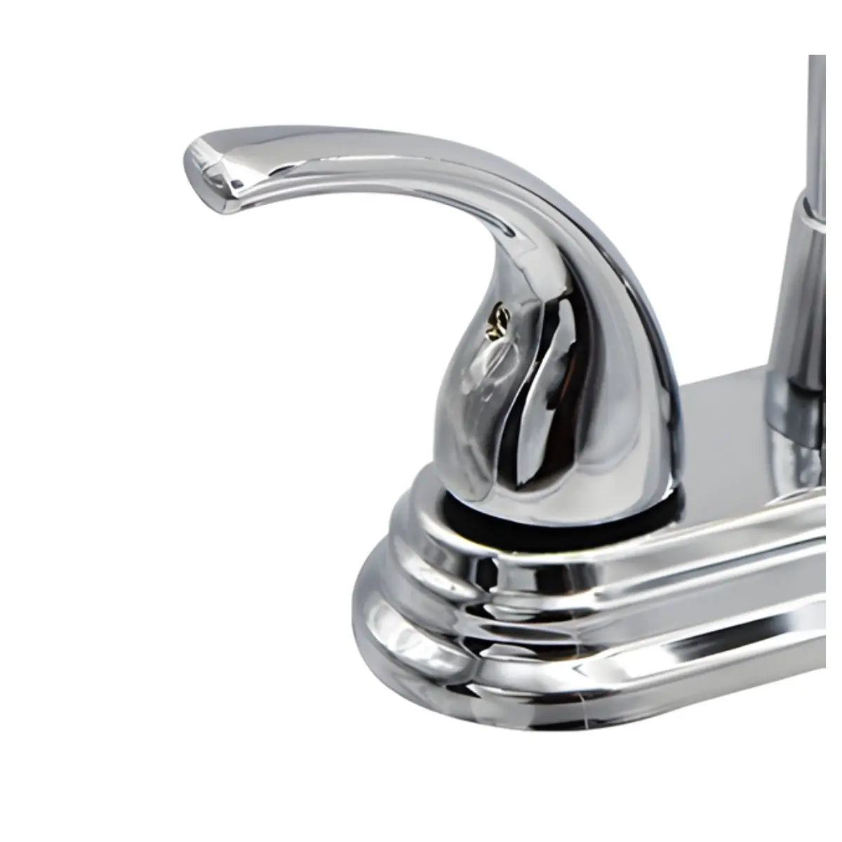 Mezcladora Para Lavabo Cuello Plateada 4" Cuerpo Laton MASTER 20PZ - CNX - vista lateral