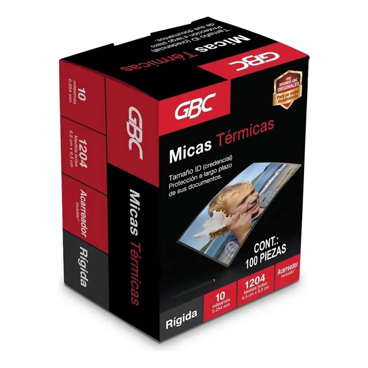 Mica Térmica P/ Enmicar Gbc Tamaño Id 6.5 X 9.5cm -100 Pzs GBC