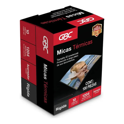 Mica Térmica P/ Enmicar Gbc Tamaño Id 6.5 X 9.5cm -100 Pzs GBC