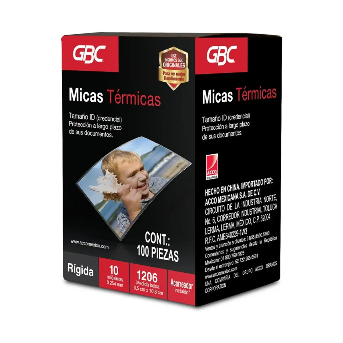 Mica Térmica Para Enmicar Gbc Tamaño Id 10 Milésimas-100 Pz GBC