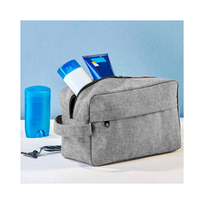 Neceser Bolsa Promoopcion Gris Viaje Poliester Serigrafia