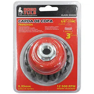 Carda Copa Trenzada Esmeriladora Dogotuls Entrada 5/18-11 Nc - Dogotuls - empaque