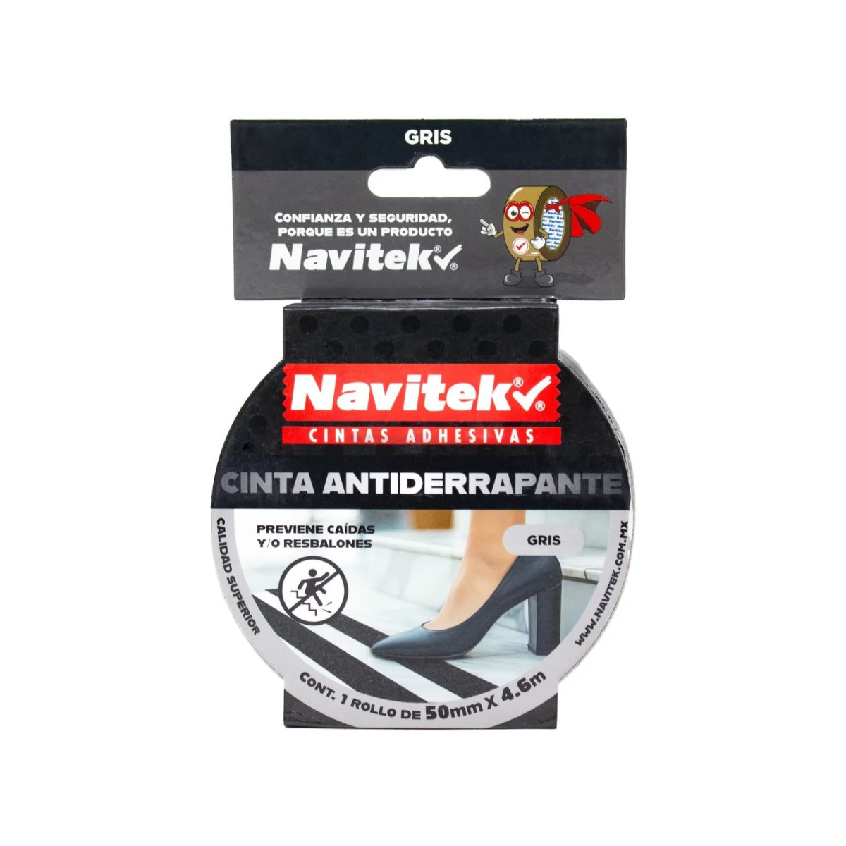 Cinta Adhesiva Antiderrapante Navitek Colores 50 Mm X 4.6m