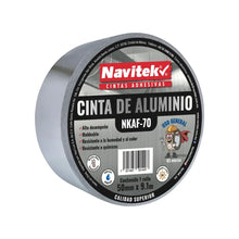 Cinta Aluminio Navitek 50mm X 9.1m Uso General Resistente Gris Navitek