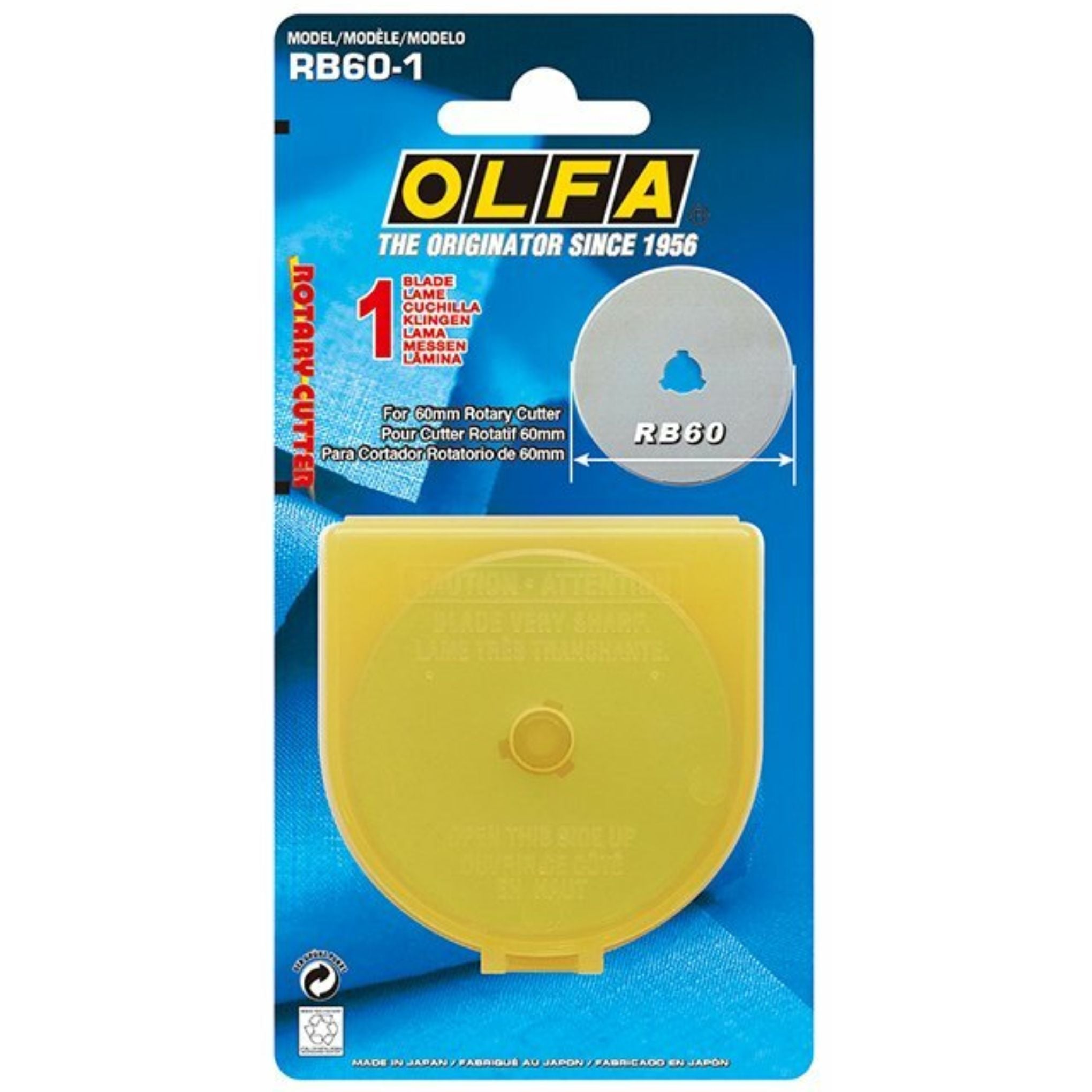 Cuchilla Rotatoria Olfa 60mm Estuche