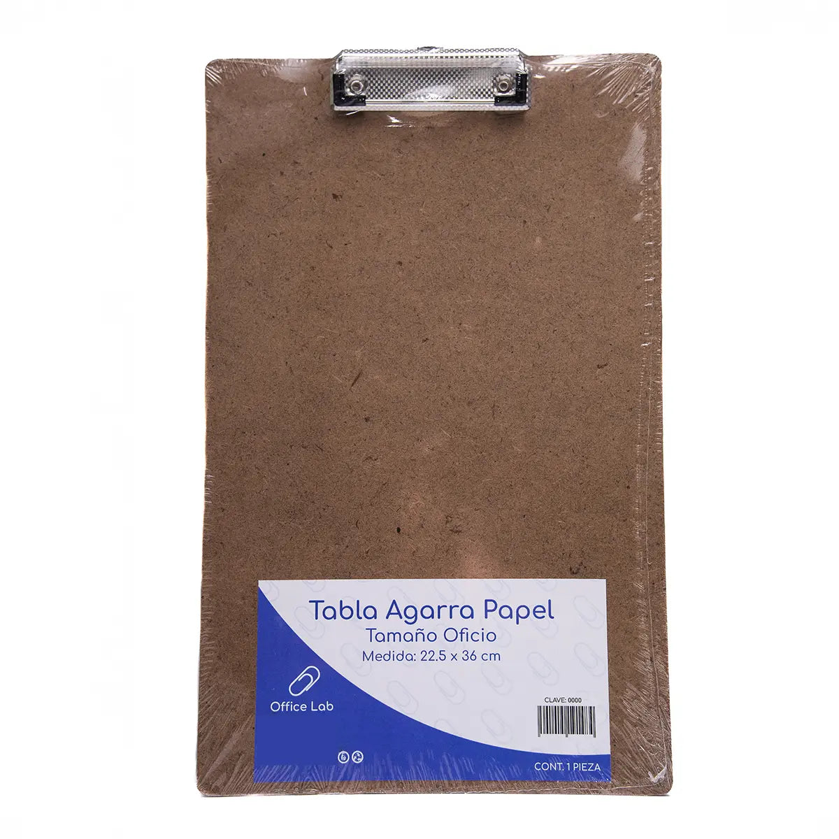 Tabla Sujeta Papeles Office Lab Madera Tamaño Oficio Clip - Office Lab - vista lateral