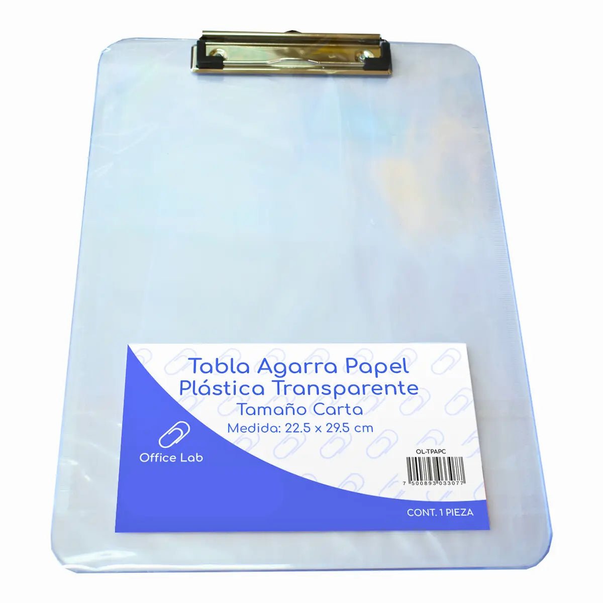 Tabla Sujeta Papeles Office Lab Plastico Tamaño Carta - Office Lab - vista lateral