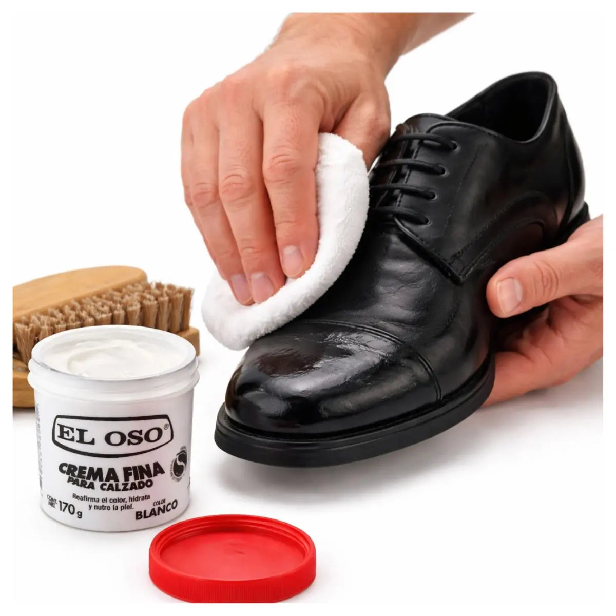 Crema Fina Zapatos El Oso Artículos Piel 170g Color Blanco - El oso - vista lateral