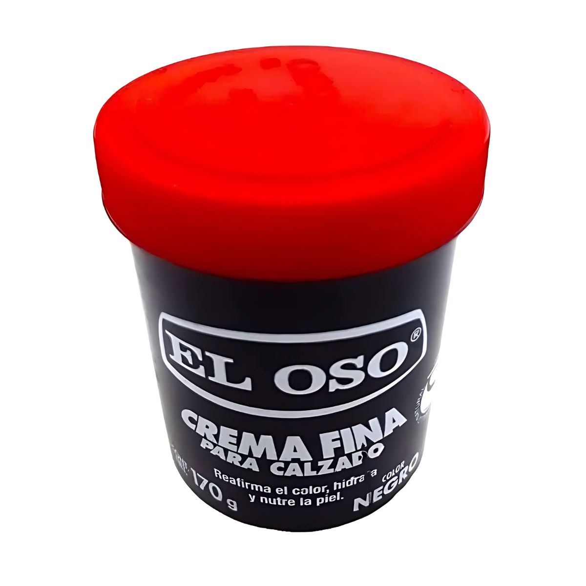 Crema Calzado El Oso Fina Color Negro 170g Limpieza Zapatos