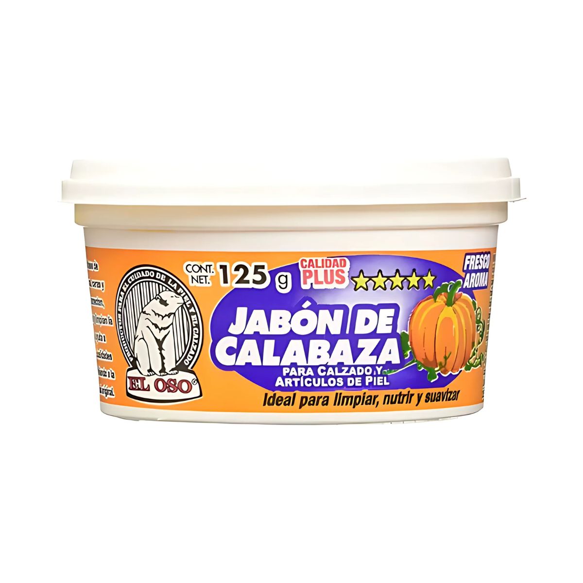 Jabon Calabaza Calzado El Oso Zapataos Nutre Suaviza 125 G