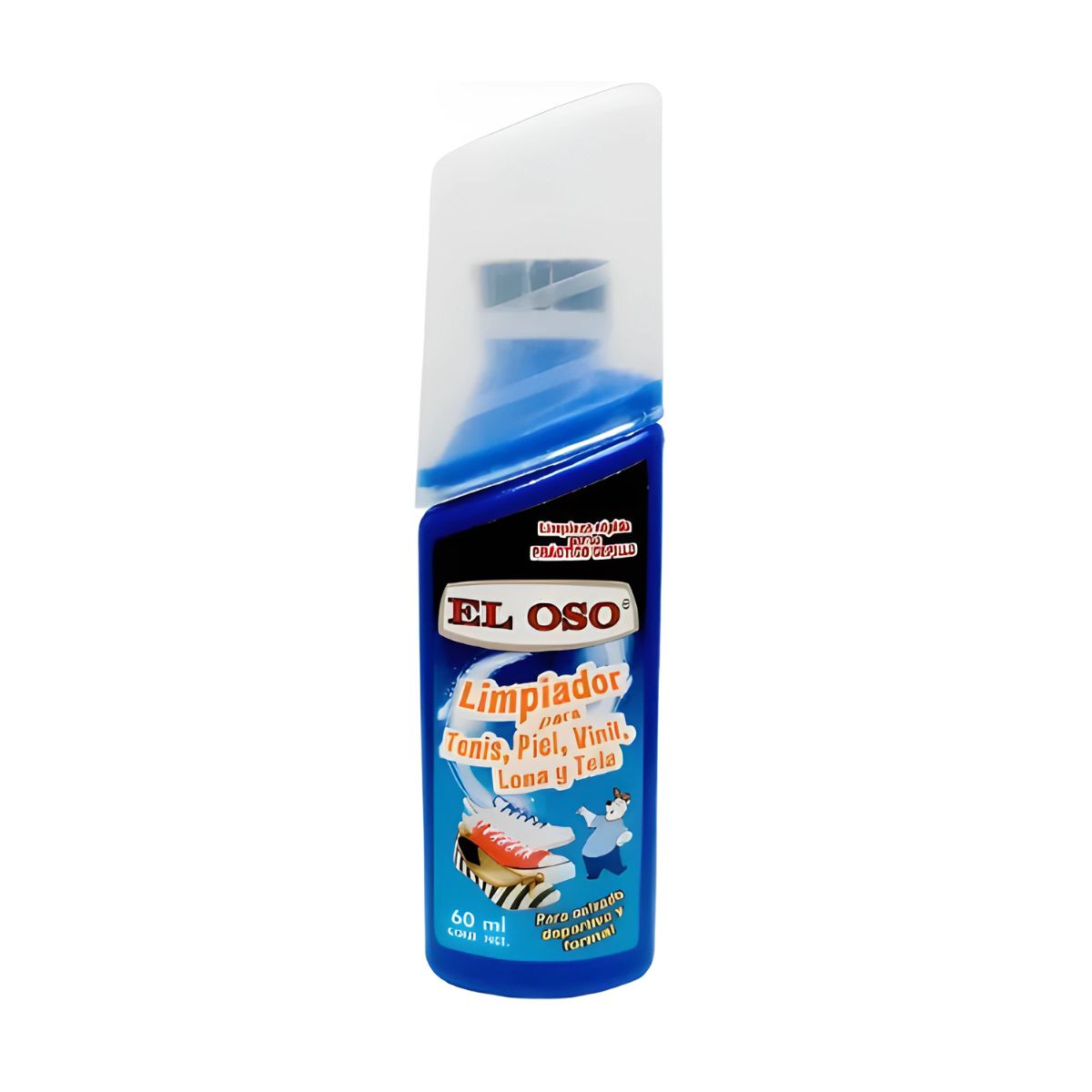 Limpiador Tenis El Oso Piel Vinil Lona Tela 60 Ml Sport