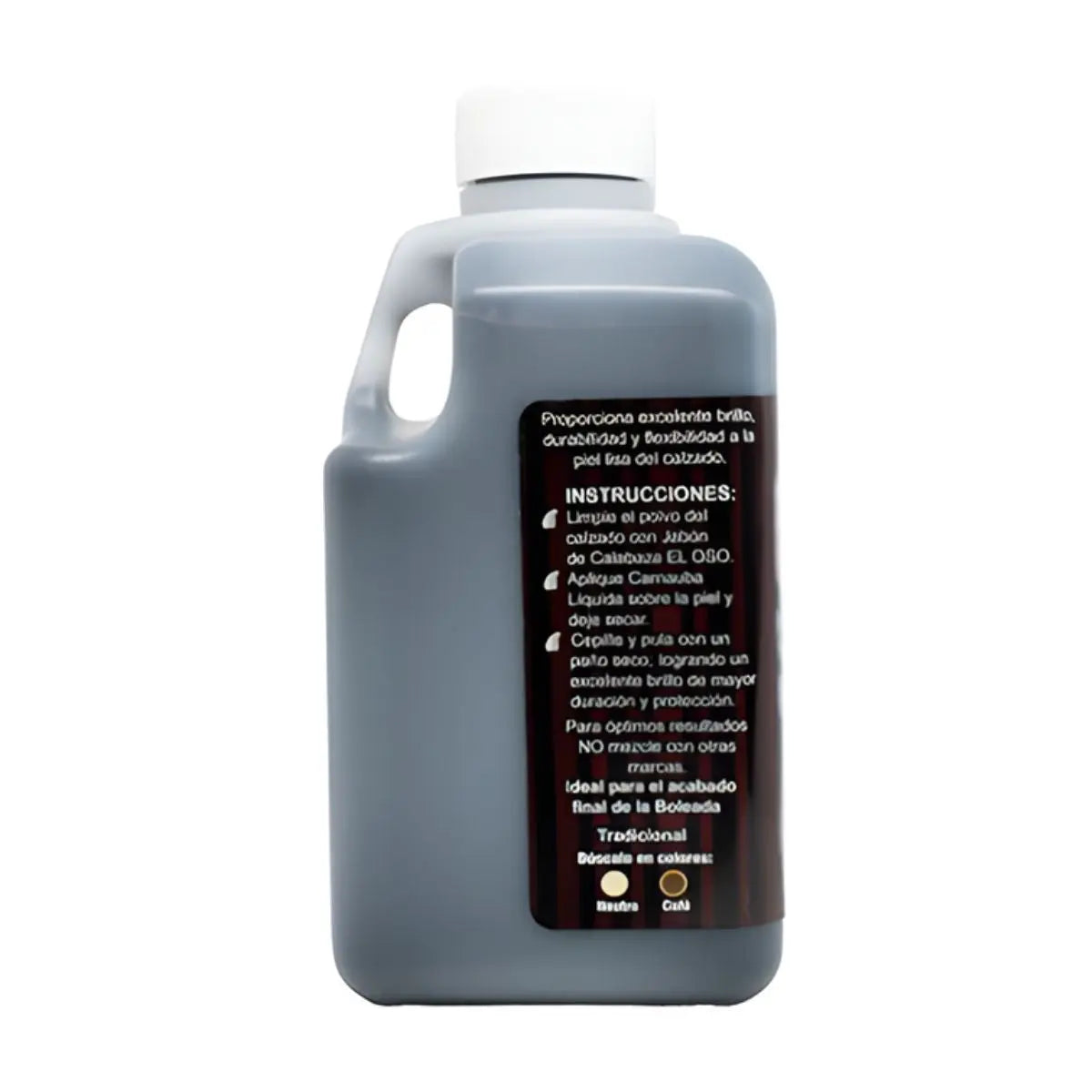 Carnauba Líquida El Oso Color Negro 250ml Limpieza Calzado - El oso - detalle