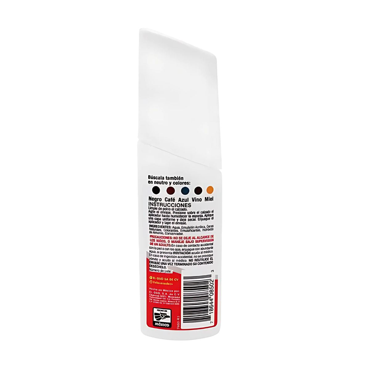 Cera Líquida Calzado El Oso Color Blanco 70ml Limpieza