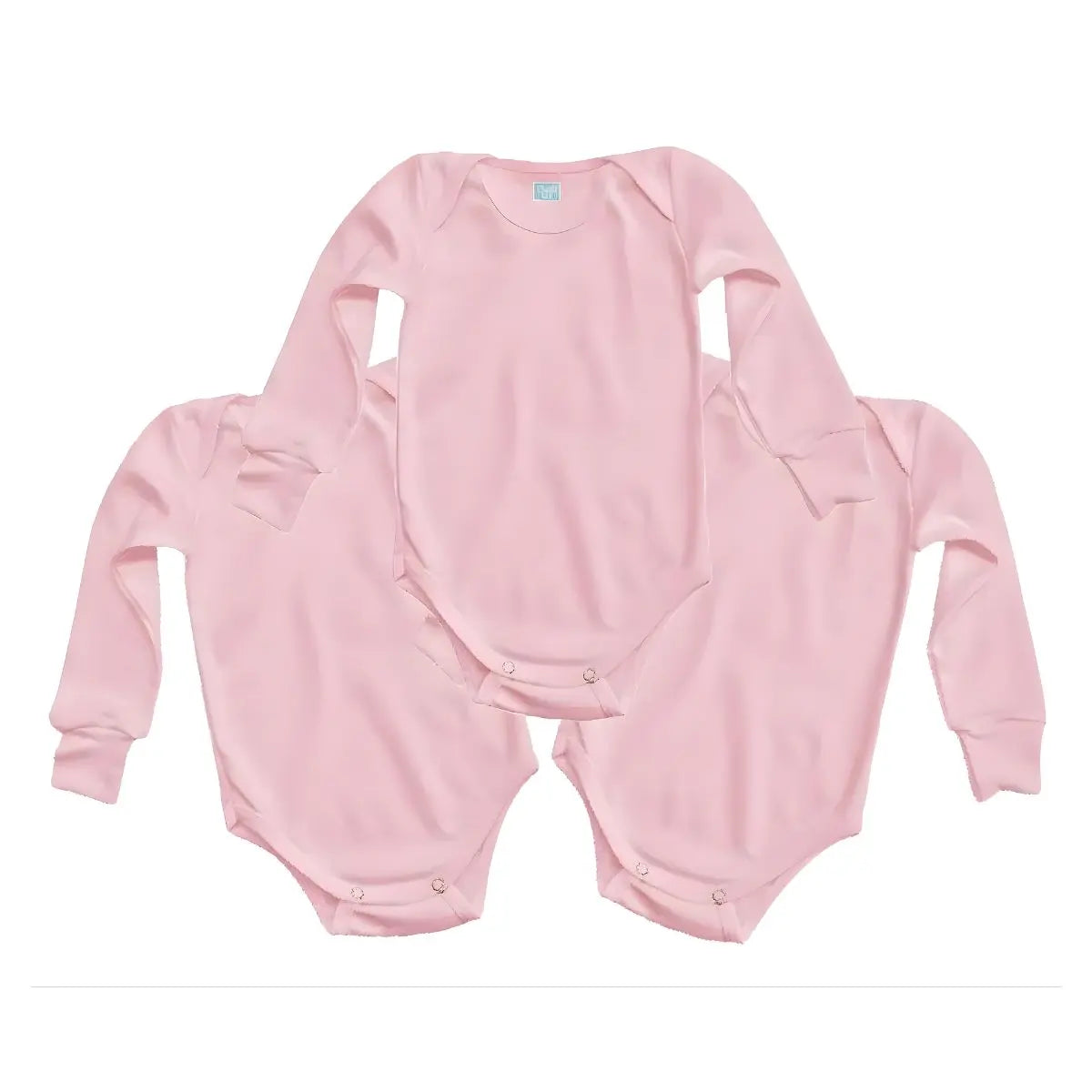 Pañalero ROSA Manga Larga Talla 24 Meses 3 PIEZAS - Coveme - empaque