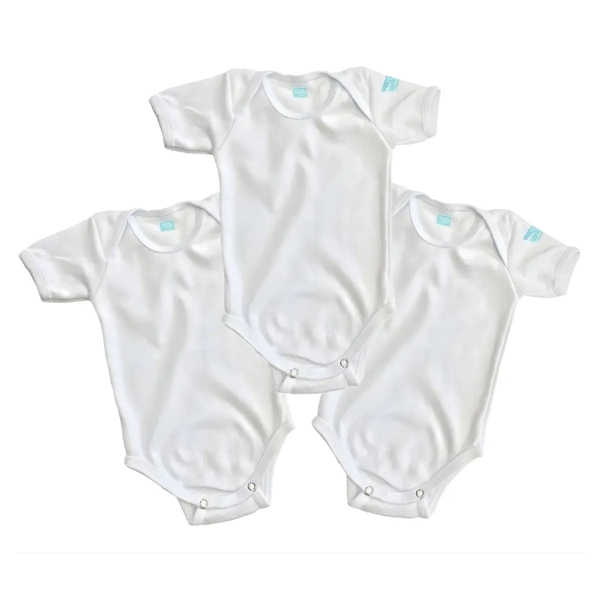 Pañalero BLANCO Manga Corta Talla 24 Meses 3 PIEZAS - Coveme - detalle