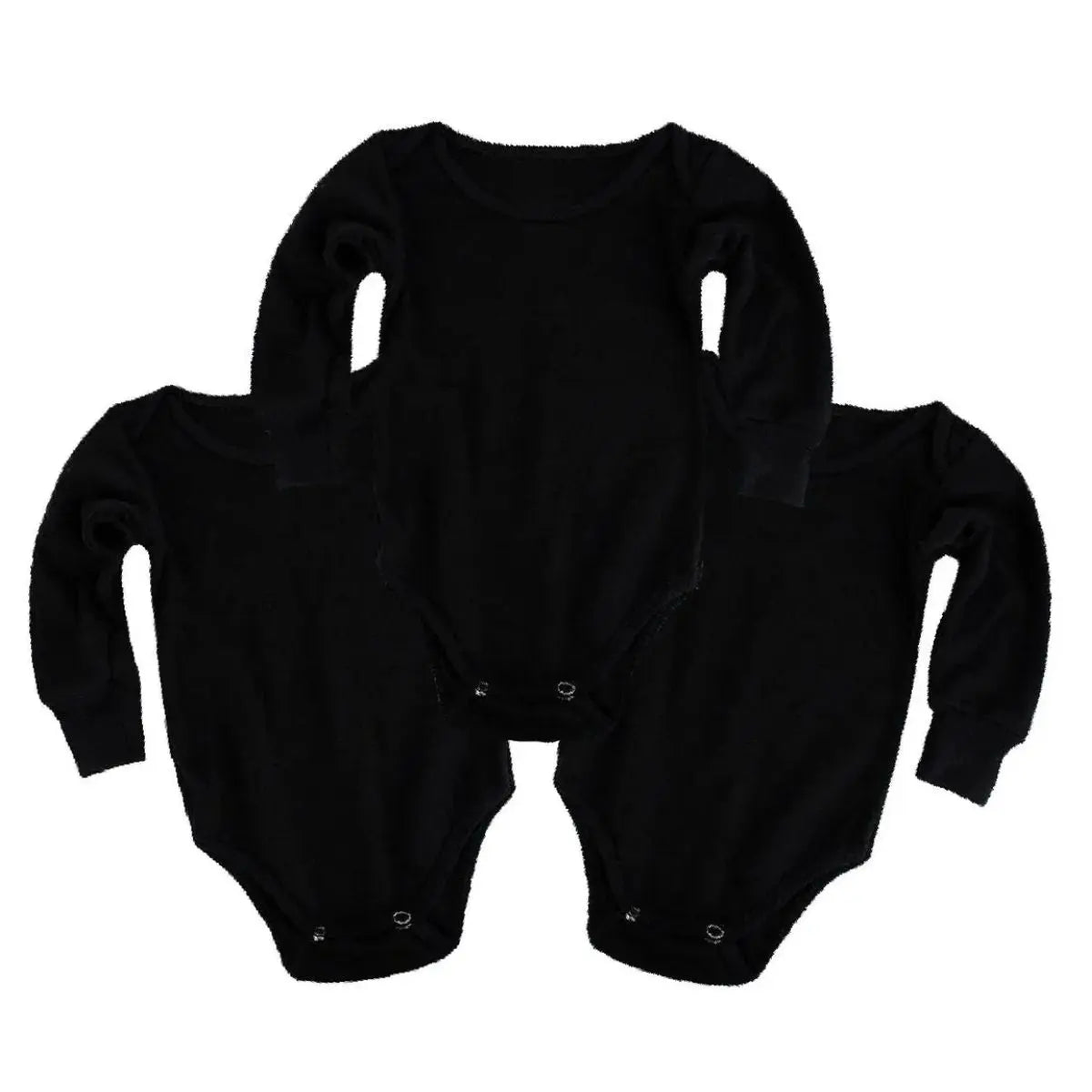Pañalero NEGRO Manga Larga Talla 24 Meses 3 PIEZAS - Coveme
