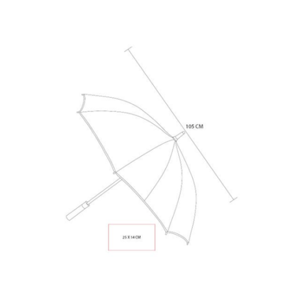 Paraguas Sombrilla Summer Promoopcion Rojo Lluvia Automatico