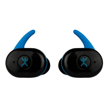 Audifonos Negro Azul Inalambricos Perfect Choice Bluetooth