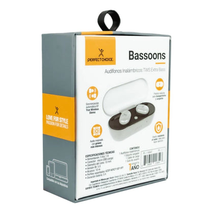 Audifonos Inalambricos Bluetooth Perfect Choice Extra Bass