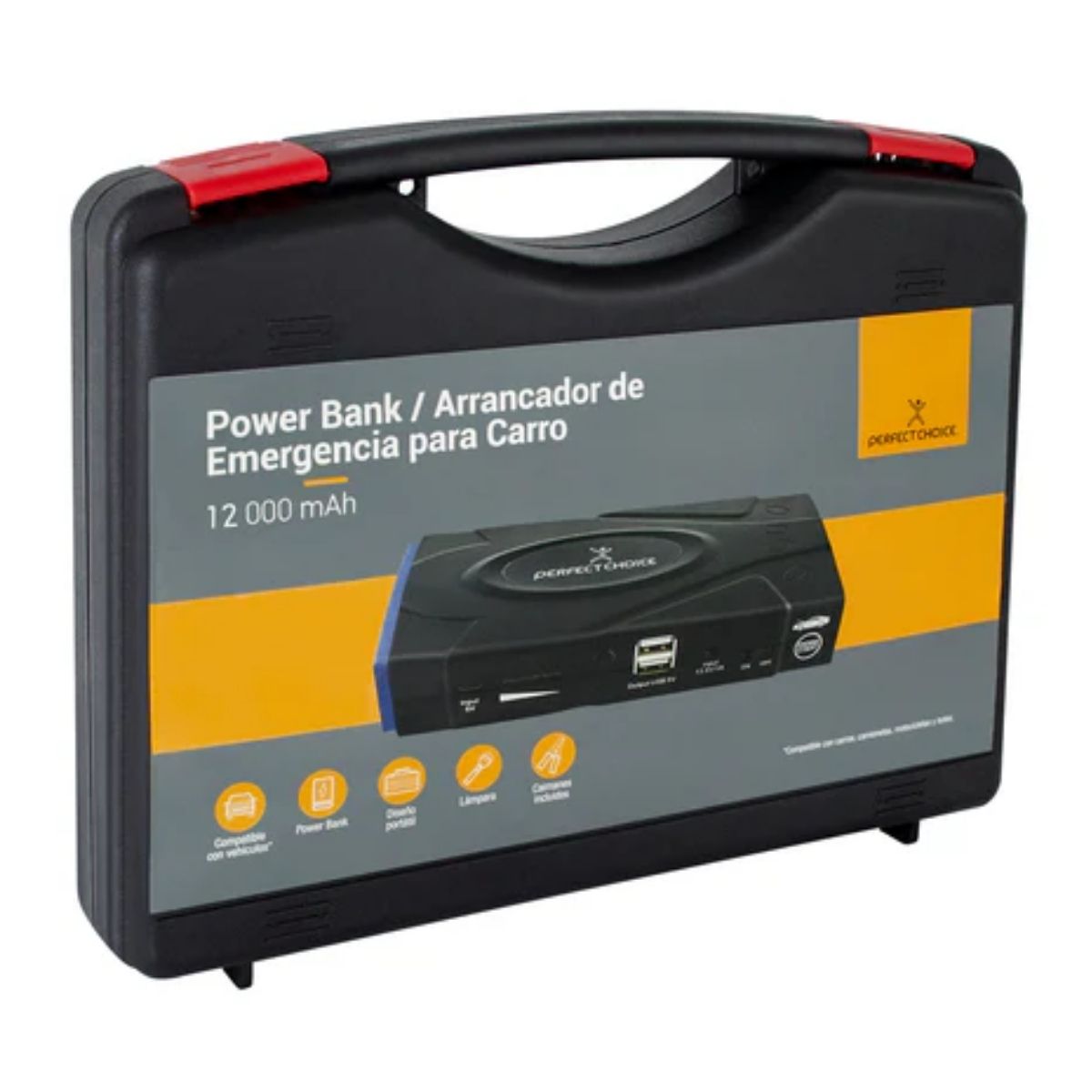 Arrancador Power Bank Auto Portatil Perfect Choice Caimanes